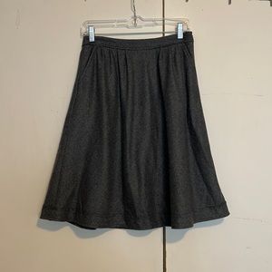 NWT gray wool skirt Banana Republic